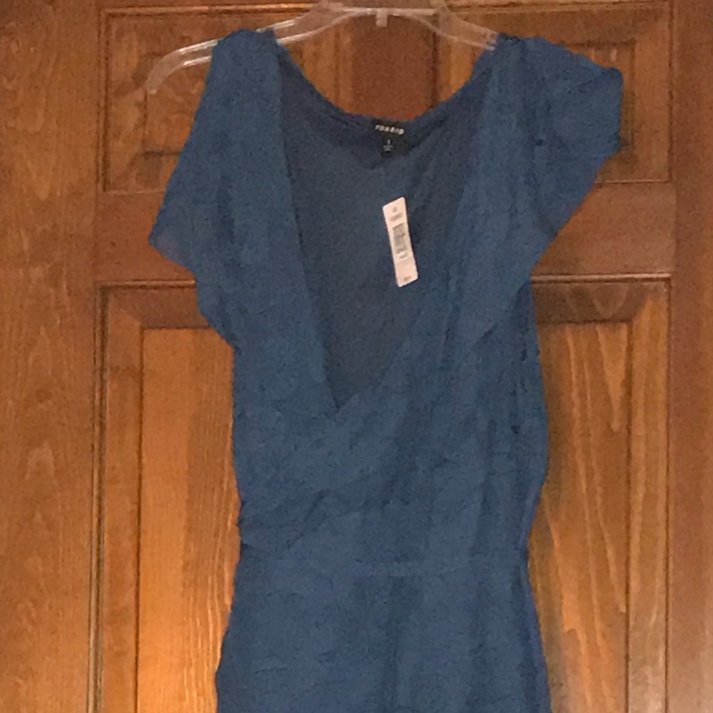 Torrid Teal Wrap dress size 16 New with Tags